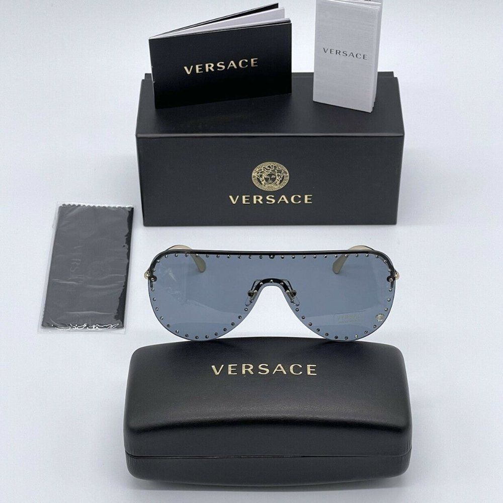 New Versace Blue Stud Unisex Sunglasses